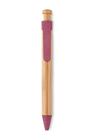 TOYAMA Eco-Friendly Bamboo and Wheat Straw Ball Pen - GiftRetail MO9481