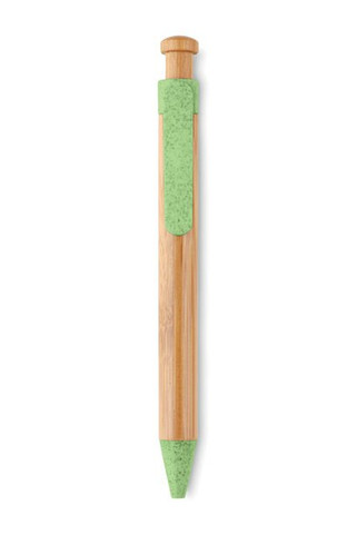TOYAMA Eco-Friendly Bamboo and Wheat Straw Ball Pen - GiftRetail MO9481