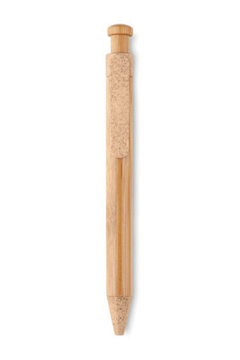 TOYAMA Eco-Friendly Bamboo and Wheat Straw Ball Pen - GiftRetail MO9481