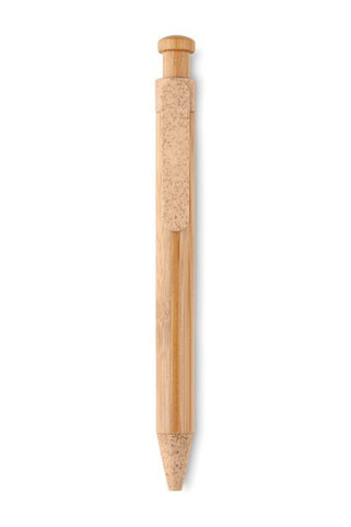 TOYAMA Eco-Friendly Bamboo and Wheat Straw Ball Pen - GiftRetail MO9481
