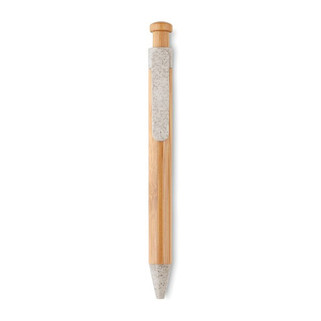TOYAMA Eco-Friendly Bamboo and Wheat Straw Ball Pen - GiftRetail MO9481