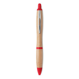 GiftRetail MO9485 - RIO BAMBOO Eco-Friendly Bamboo and ABS Push Button Ball Pen