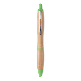 RIO BAMBOO Druckkugelschreiber ABS/Bambus - GiftRetail MO9485