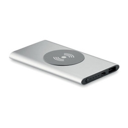 GiftRetail MO9498 - POWER Aluminium Wireless Power Bank 4000mAh with Type C
