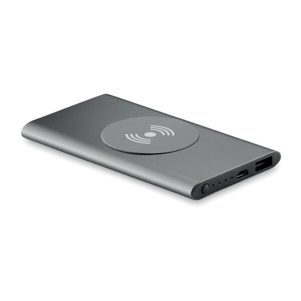 POWER Aluminium Wireless Power Bank 4000mAh with Type C - GiftRetail MO9498