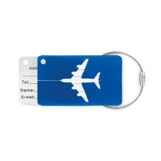FLY TAG Duurzame Aluminium Kofferlabel met Adreslabel - GiftRetail MO9508