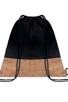 ILLA Eco-Friendly Twill Cotton Cork Drawstring Bag - GiftRetail MO9515