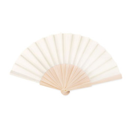 GiftRetail MO9532 - FANNY WOOD Elegant Wooden Hand Fan with Polyester Fabric