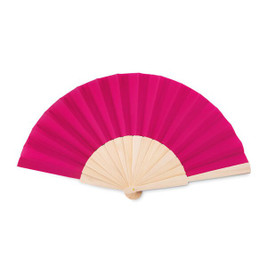 GiftRetail MO9532 - FANNY WOOD Elegant Wooden Hand Fan with Polyester Fabric