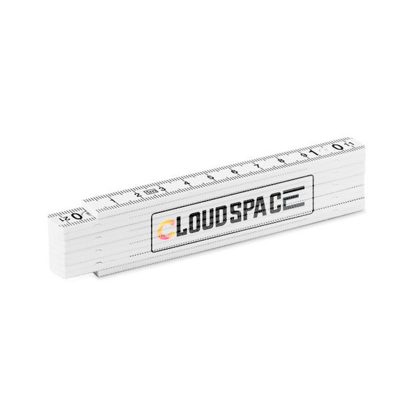 GiftRetail MO9591 - METER Durable Fiberglass Folding Carpenter's Ruler 1m