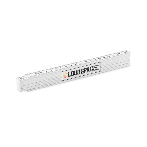 GiftRetail MO9592 - Fiberglas Sammenklappelig Tømrerlineal 2 Meter