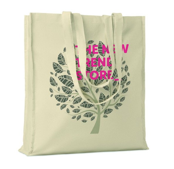 GiftRetail MO9595 - PORTOBELLO Eco-Friendly 140gr Cotton Shopping Tote with Gussets
