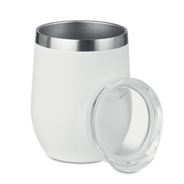 GiftRetail MO9597 - CHIN CHIN Elegant 300ml Double Wall Stainless Steel Mug