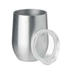 GiftRetail MO9597 - CHIN CHIN Elegant 300ml Double Wall Stainless Steel Mug