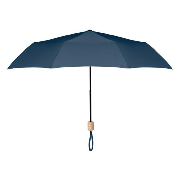 TRALEE Eco-Friendly 21 Inch Foldable Wooden Handle Umbrella - GiftRetail MO9604