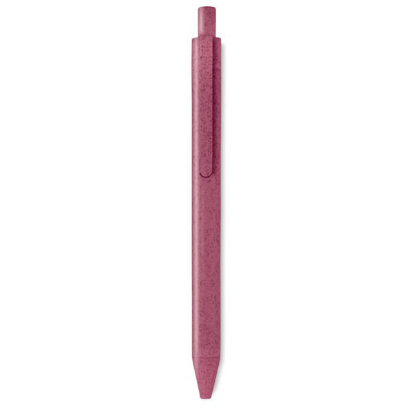 PECAS Eco-Friendly Wheat Straw and ABS Push Button Pen - GiftRetail MO9614