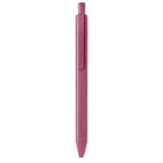 PECAS Eco-Friendly Wheat Straw and ABS Push Button Pen - GiftRetail MO9614