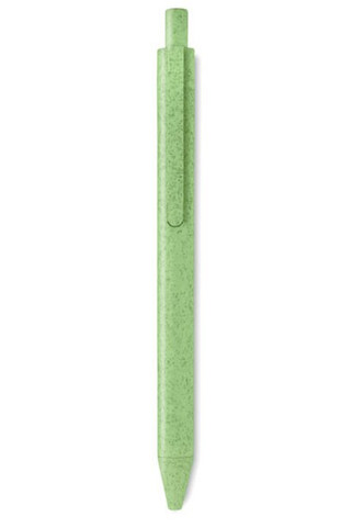 PECAS Eco-Friendly Wheat Straw and ABS Push Button Pen - GiftRetail MO9614