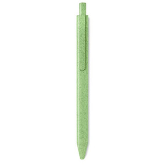 PECAS Eco-Friendly Wheat Straw and ABS Push Button Pen - GiftRetail MO9614