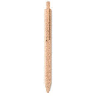 PECAS Eco-Friendly Wheat Straw and ABS Push Button Pen - GiftRetail MO9614