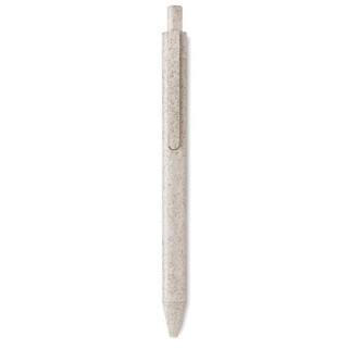 PECAS Eco-Friendly Wheat Straw and ABS Push Button Pen - GiftRetail MO9614