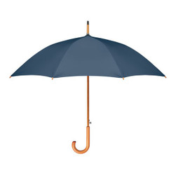 GiftRetail MO9629 - CUMULI RPET Eco-Friendly 23 Inch Auto Open Wooden Umbrella
