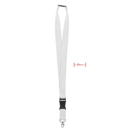 GiftRetail MO9661 - WIDE LANY Premium 25mm Lanyard with Metal Hook and Safety Breakaway