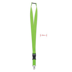 GiftRetail MO9661 - WIDE LANY Lanyard mit Metallkarabiner