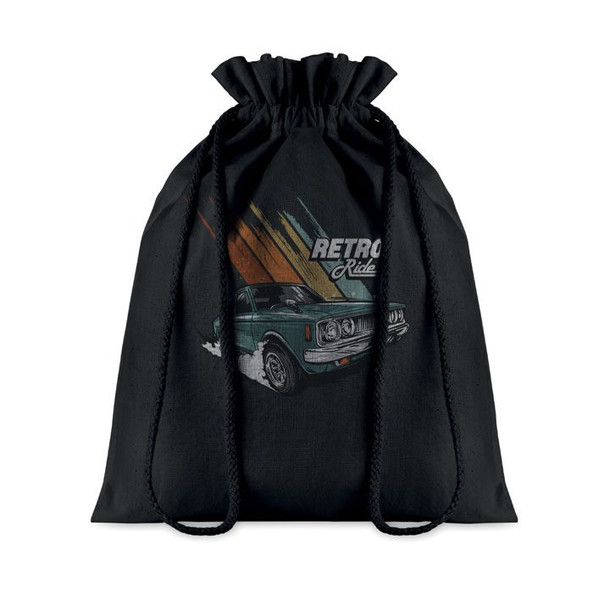 GiftRetail MO9731 - TASKE MEDIUM Eco-Friendly Medium Cotton Drawstring Gift Bag