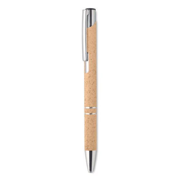 BERN PECAS Eco-Friendly Wheat Straw Push Button Pen - GiftRetail MO9762