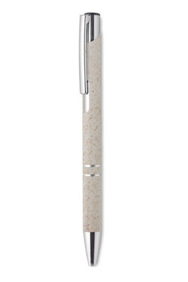 BERN PECAS Eco-Friendly Wheat Straw Push Button Pen - GiftRetail MO9762