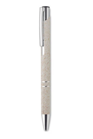 BERN PECAS Eco-Friendly Wheat Straw Push Button Pen - GiftRetail MO9762