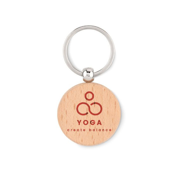 GiftRetail MO9773 - TOTY WOOD Schlüsselring Holz