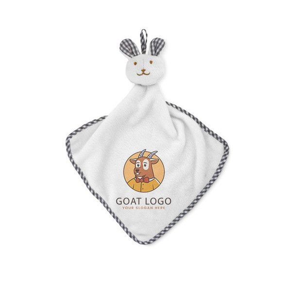 GiftRetail MO9777 - HUG ME Velvet Plush Baby Towel with Rabbit Hood