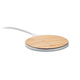 DESPAD Eco-Friendly Bamboo Wireless Fast Charger - GiftRetail MO9787