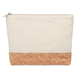 GiftRetail MO9817 - PORTO BAG Eco-Friendly Cork & Cotton Cosmetic Travel Bag