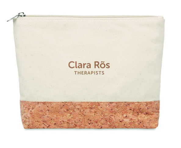 GiftRetail MO9817 - PORTO BAG Cork & cotton cosmetic bag