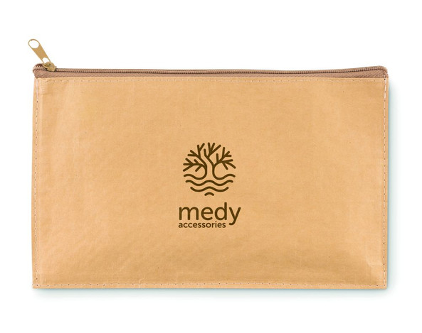GiftRetail MO9837 - FLAT CASE Eco-Friendly Large Woven Paper Pencil Case