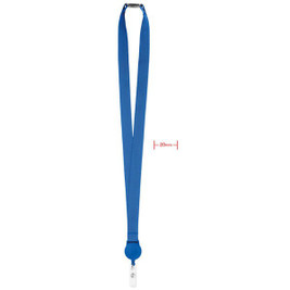 GiftRetail MO9852 - ZIP LANYARD Polyester Lanyard with Retractable Badge Holder