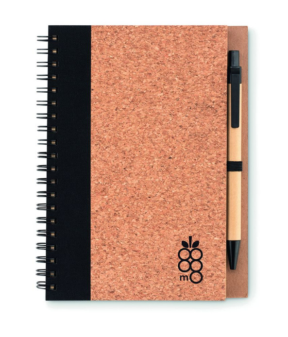 GiftRetail MO9859 - SONORA PLUSCORK Notebook in sughero c/penna