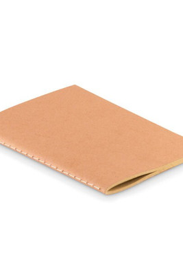 MINI PAPER BOOK Eco-Friendly A6 Recycled Notebook with Plain Pages - GiftRetail MO9868