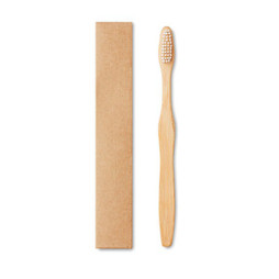 GiftRetail MO9877 - DENTOBRUSH Tandborste i bambu