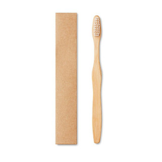 DENTOBRUSH Eco-Friendly Bamboo Toothbrush in Kraft Box - GiftRetail MO9877