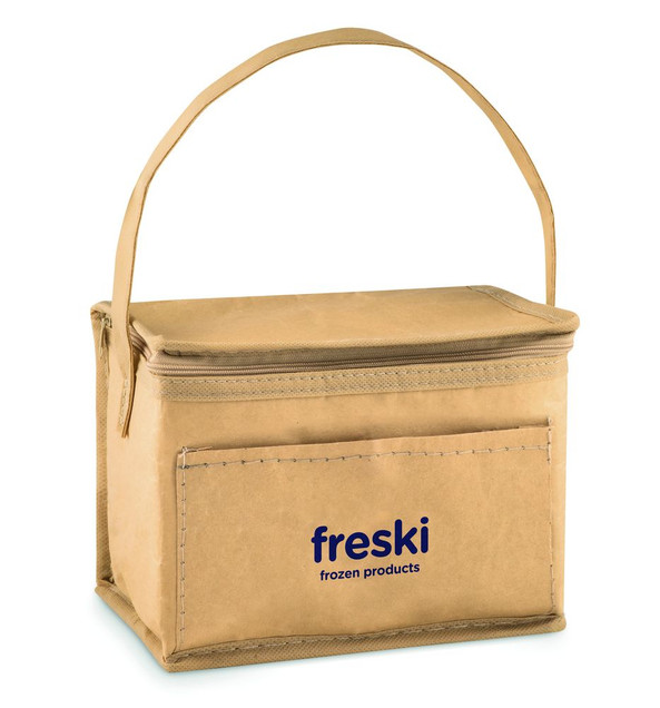 GiftRetail MO9881 - PAPERCOOL 6 can woven paper cooler bag