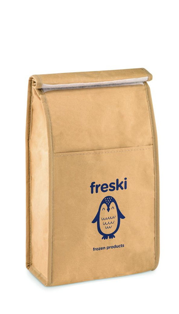 GiftRetail MO9882 - PAPERLUNCH Woven paper 3L lunch bag.