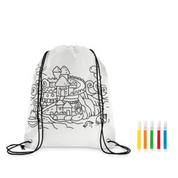 GiftRetail MO9887 - CARRYDRAW Non-woven trekkoord rugzak