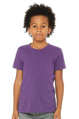 Bella+Canvas 3001Y - Remera para niños manga corta de cuello redondo Jersey