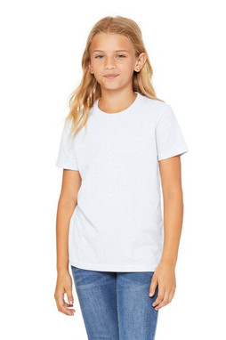 Bella+Canvas 3001Y - Remera para niños manga corta de cuello redondo Jersey 