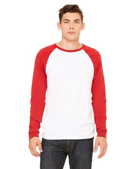 Bella+Canvas 3000C - Men's Jersey Long-Sleeve Baseball T-Shirt