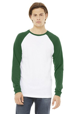 Bella+Canvas 3000C - Men's Jersey Long-Sleeve Baseball T-Shirt